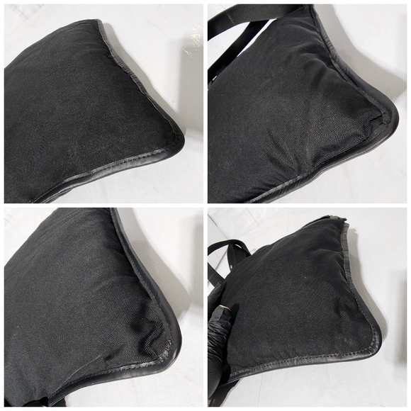 Gucci Black Denim Crossbody/Messenger Bag Black - Picture 13 of 15